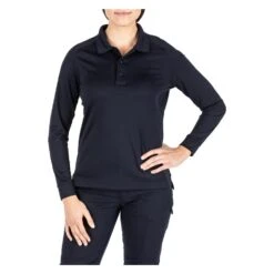 Women's 5.11 Long Sleeve Performance Polo Navy