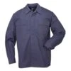 Men's 5.11 Long Sleeve Poly / Cotton Ripstop Taclite TDU Shirts Navy
