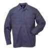 Men's 5.11 Long Sleeve Poly / Cotton Ripstop TDU Shirts Navy