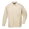 Men's 5.11 Long Sleeve Poly / Cotton Ripstop TDU Shirts Khaki