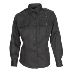 Women's 5.11 Long Sleeve Twill PDU Class A Shirts Black~2