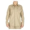 Women's 5.11 Poly / Cotton Ripstop Taclite TDU Shirt Khaki