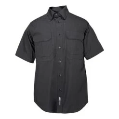Men's 5.11 Short Sleeve Cotton Tactical Shirts Black