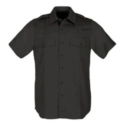 Women's 5.11 Short Sleeve Twill PDU Class A Shirts Black~2