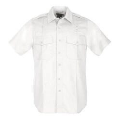 Women's 5.11 Short Sleeve Twill PDU Class A Shirts White~2