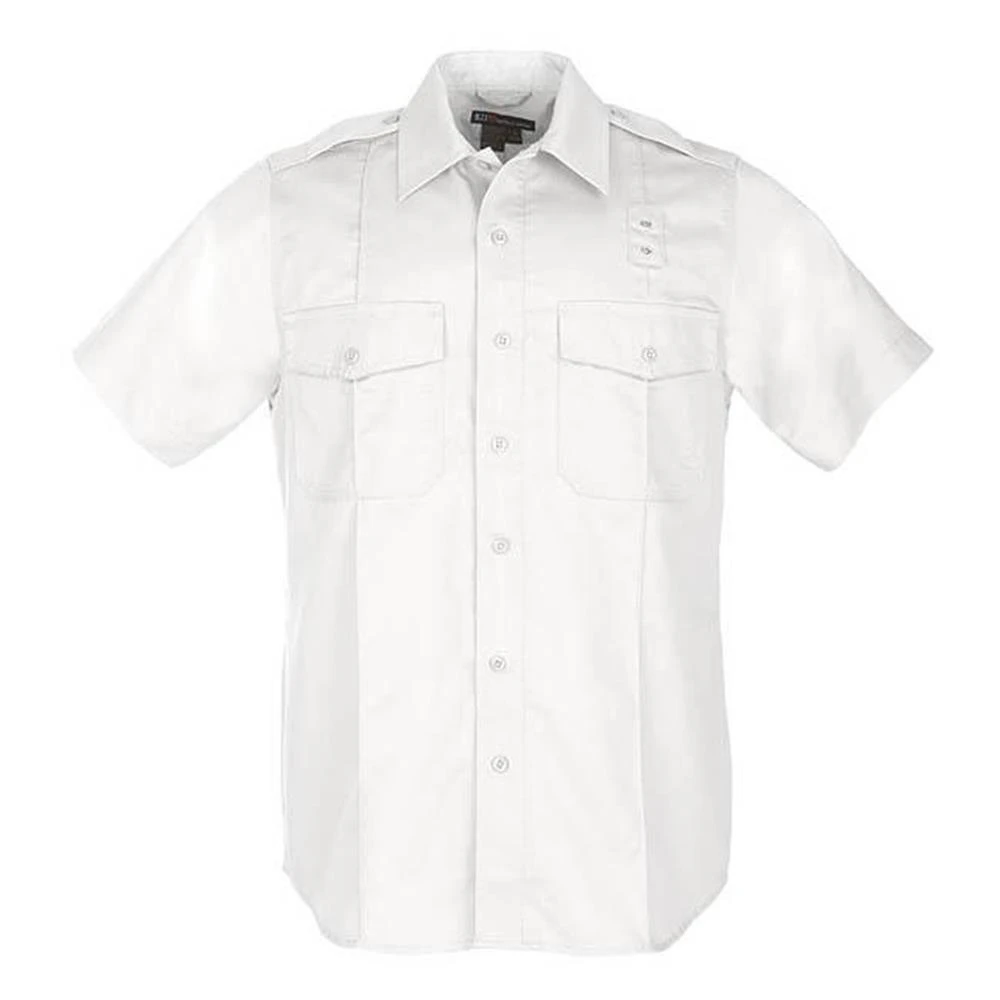 Women's 5.11 Short Sleeve Twill PDU Class A Shirts White~2