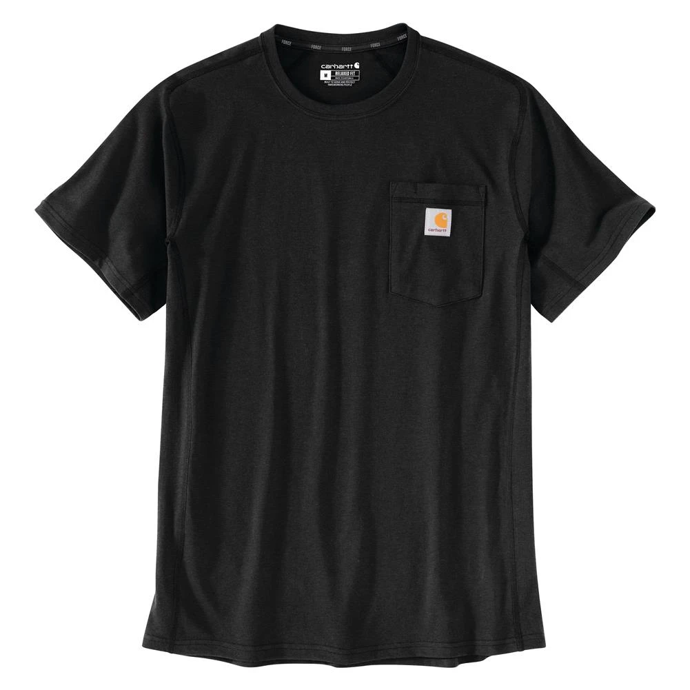 Men's Carhartt Force Pocket T-Shirt Black