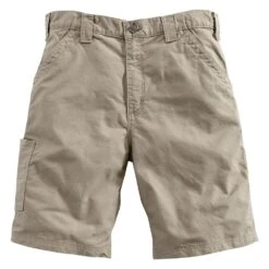 Men's Carhartt Loose Fit Canvas Work Shorts Tan