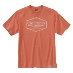 Men's Carhartt Loose Fit Heavyweight Quality Graphic T-Shirt Terracotta