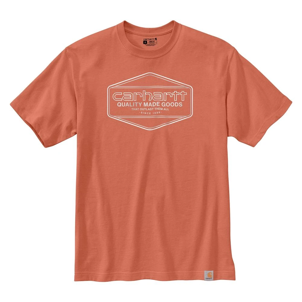 Men's Carhartt Loose Fit Heavyweight Quality Graphic T-Shirt Terracotta