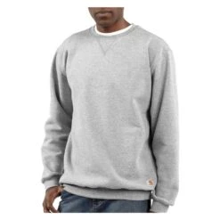 Men's Carhartt Midweight Crewneck Sweatshirt Gray