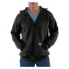 Men's Carhartt Midweight Front Zip Hoodie Black