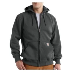 Men's Carhartt Paxton Heavyweight Front Zip Hoodie Heather