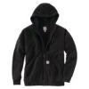 Men's Carhartt Rain Defender Loose Fit Midweight Thermal-Lined Full-Zip Sweatshirt Black