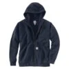 Men's Carhartt Rain Defender Loose Fit Midweight Thermal-Lined Full-Zip Sweatshirt Navy