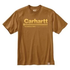 Men's Carhartt Relaxed Fit Heavyweight Outdoors Graphic T-Shirt Brown