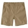 Men's Carhartt Rugged Flex Relaxed Fit 8in Canvas Work Shorts Khaki