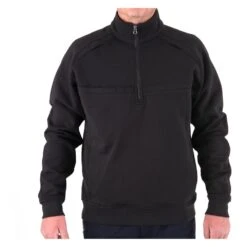Men's First Tactical 1/4 Zip Job Shirt Black~1