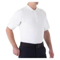 Men's First Tactical Cotton Short Sleeve Polo White~1