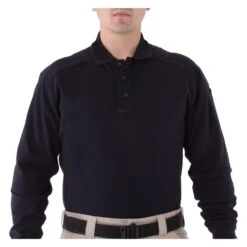 Men's First Tactical Long Sleeve Polo Navy~1