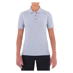 Women's First Tactical Pen Pocket Polo Gray~2