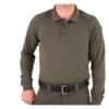 Men's First Tactical Performance Long Sleeve Polo Green