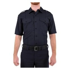 Men's First Tactical Pro Duty Uniform Short Sleeve Shirt Navy