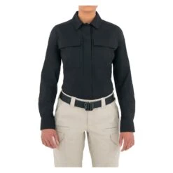 Women's First Tactical V2 BDU Long Sleeve Shirt Black~2