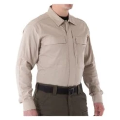 Men's First Tactical V2 Long Sleeve BDU Shirt Khaki