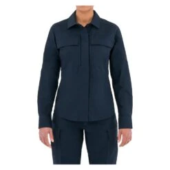 Women's First Tactical V2 BDU Long Sleeve Shirt Navy~2