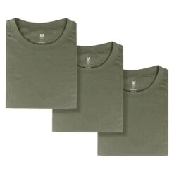 Men's Mission Made Crew Neck T-Shirts (3 Pack) Olive