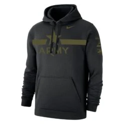 Men's Nike Army Black Knight Club Fleece Hoodie Black
