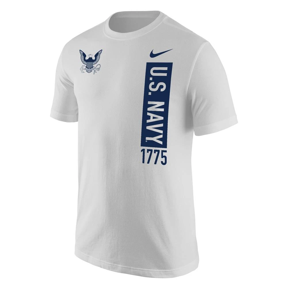 Men's NIKE Navy Block T-Shirt White