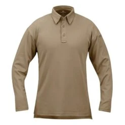 Men's Propper Long Sleeve ICE Performance Polos Tan