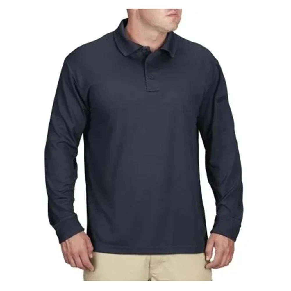 Men's Propper Long Sleeve Uniform Polo Navy~1