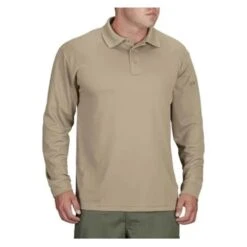 Men's Propper Long Sleeve Uniform Polo Tan~1