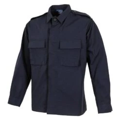 Men's Propper Poly / Cotton Ripstop LS 2-Pocket BDU Shirts Navy