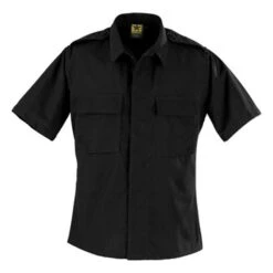 Men's Propper Short Sleeve 2-Pocket BDU Shirts Black