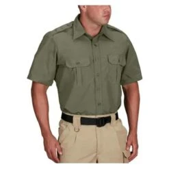 Men's Propper Short Sleeve Tactical Dress Shirts Olive