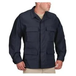 Men's Propper Uniform Poly / Cotton Ripstop BDU Coats Navy