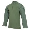Men's TRU-SPEC Poly / Cotton 1/4 Zip Tactical Response Combat Shirt Drab