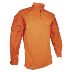 Men's TRU-SPEC Poly / Cotton Twill 1/4 Zip Combat Shirt Orange