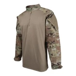 Men's TRU-SPEC Scorpion OCP 1/4 Zip Combat Shirt Ocp