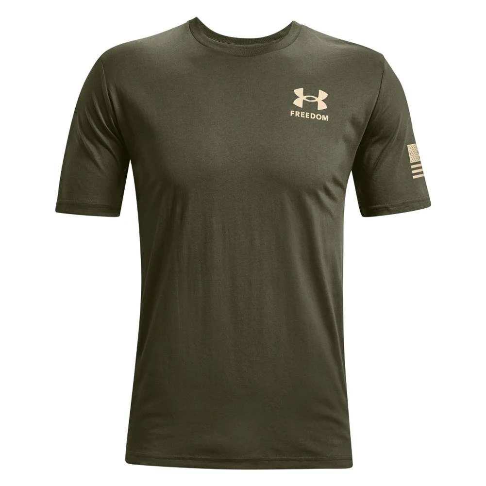 Men's Under Armour Freedom Flag T-Shirt Green