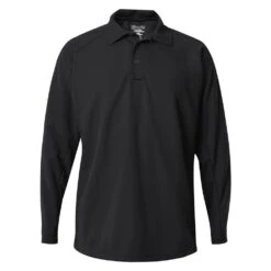Men's Vertx Coldblack Long Sleeve Polo Black~1
