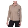 Women's Vertx Coldblack Long Sleeve Polo Tan