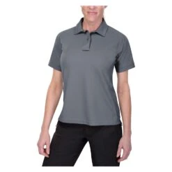 Women's Vertx Coldblack Short Sleeve Polo Gray~2