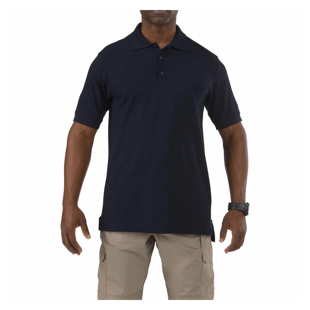 Men's 5.11 Short Sleeve Utility Polos Navy - Image 2