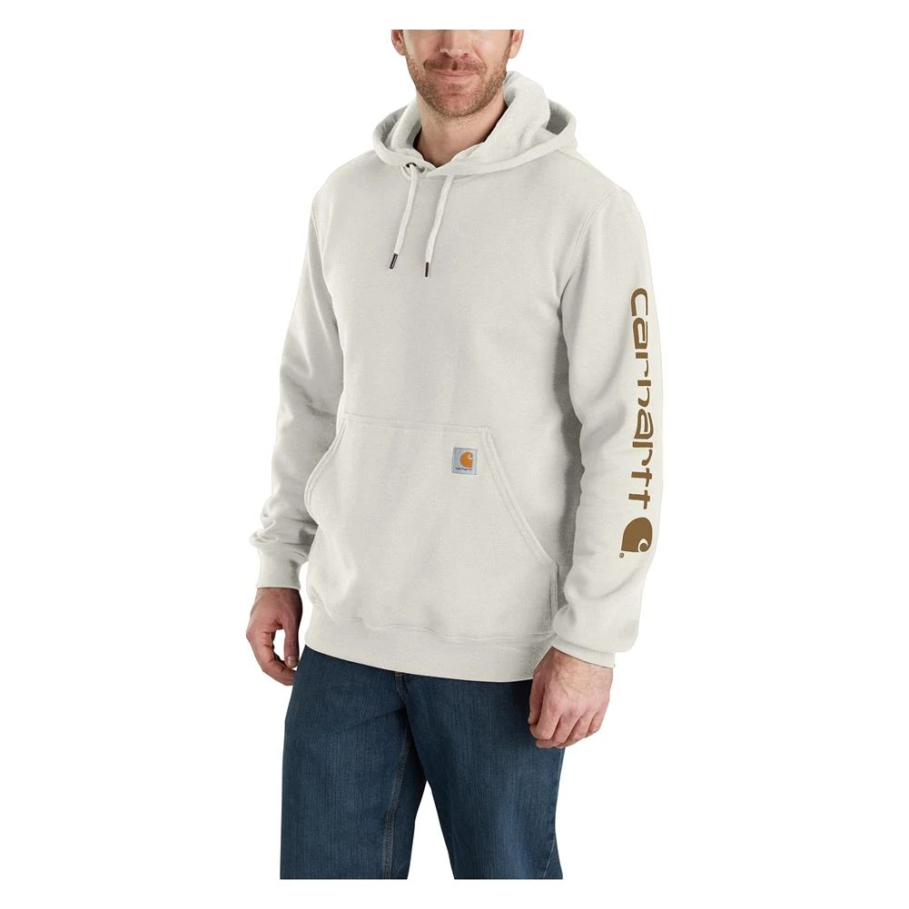 Men's Carhartt Midweight Logo Hoodie Malt - Image 2
