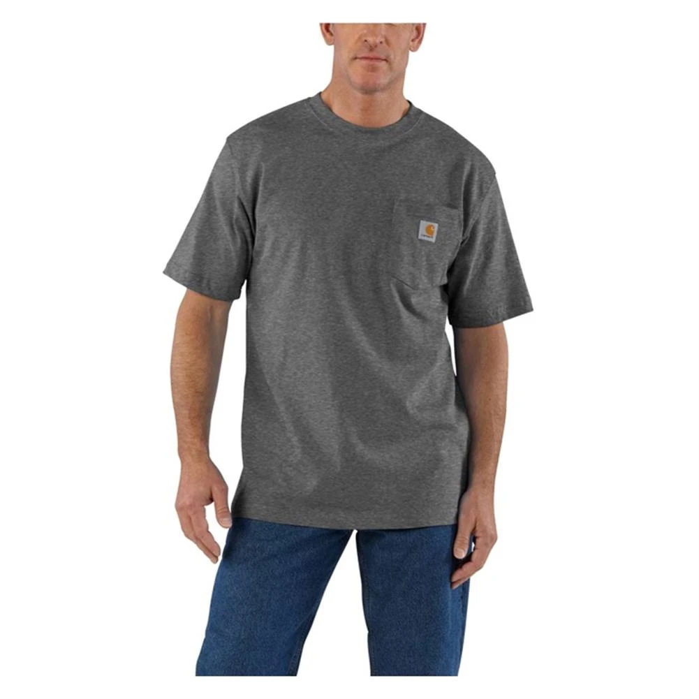 Men's Carhartt Workwear Pocket T-Shirt Heather - Image 2